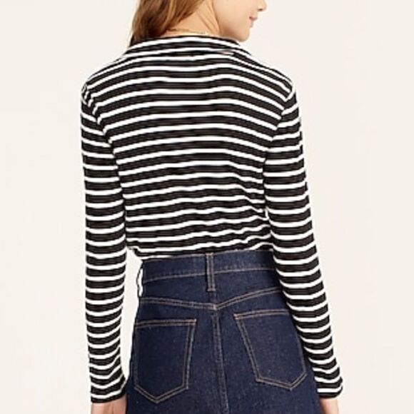 NWT J.Crew Ribbed Polo T-Shirt - Picture 5 of 9